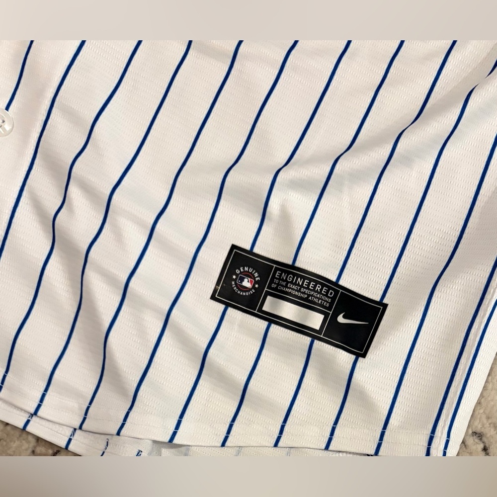 Nike Authentic Pinstripe Chicago Cubs Greg Maddux #31 Baseball Jersey Men’s Sz M - Picture 6 of 7
